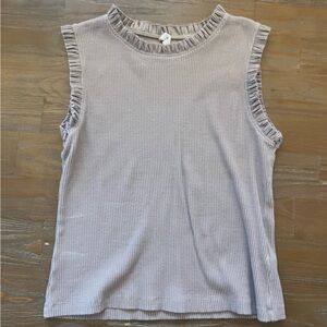Brown ribbed tank